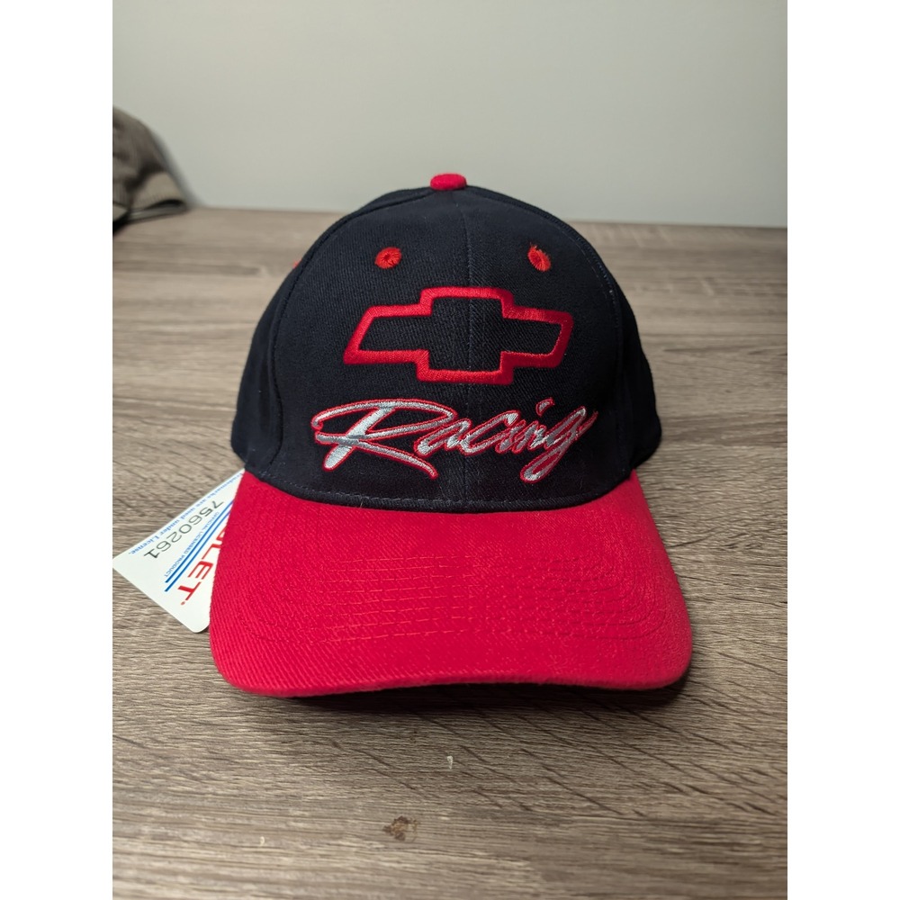 Chevrolet Racing NASCAR Hat‎ Cap Adult Red Black Chevy Bowtie Official